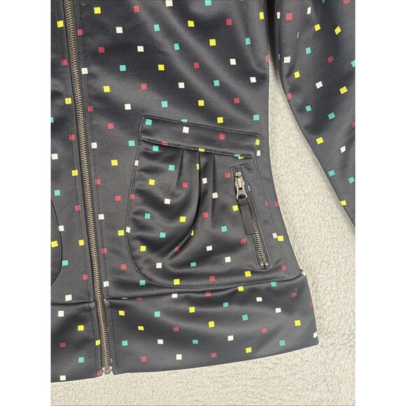 BURTON Dry ride Blk Square Multicolor Women’s Small Full Zip Jacket - Picture 3 of 9